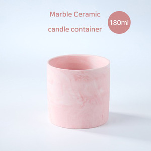 마블캔들용기 무광 핑크 180ml (6온즈-중)