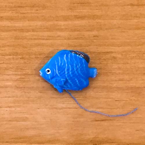 블루 줄무늬 열대어 물고기/젤캔들 파츠/1개